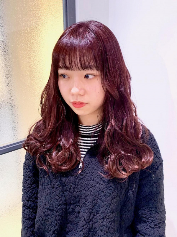 【MILK☆】艶髪 カシスボルドー チェリーレッド